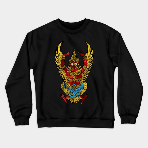 Garuda - bird of Vishnu Crewneck Sweatshirt by Nartissima